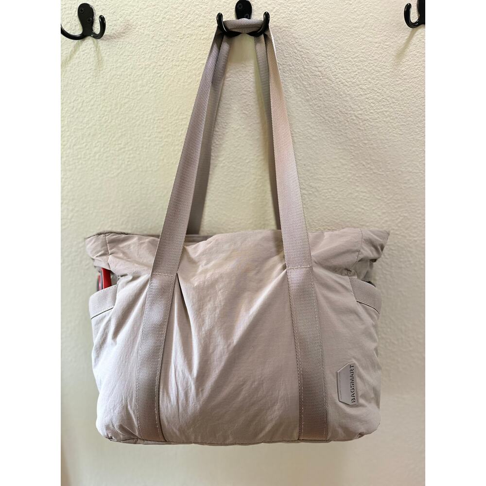 PreLoved BAGSMART Sama Travel Tote Bag in Grey Brown 28L 14X17